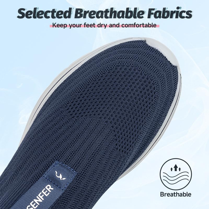 Sosenfer Men’s Slip-On Sneakers – Ultra-Lightweight Shoes