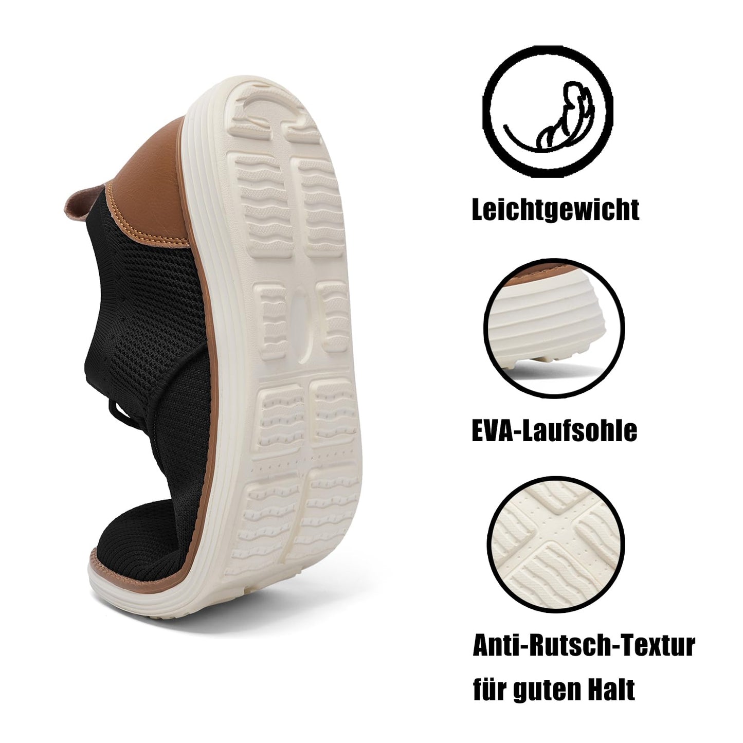 SHULOOK Men's Summer Shoes – Lightweight Breathable Walking Sneakers