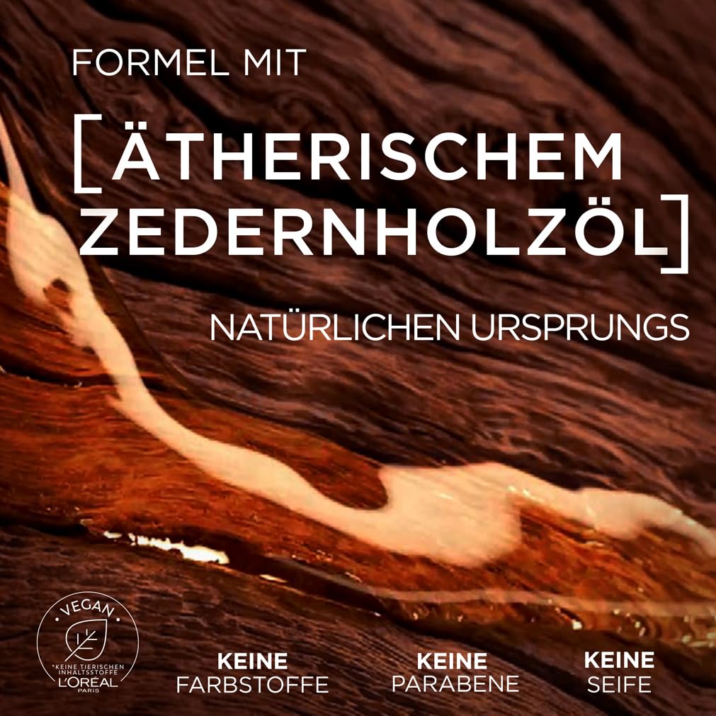L'Oréal Men Expert XXL Bartöl für Männer, Unterstützung beim gesunden Bartwachstum, Beruhigende Bartpflege für Herren mit Zedernholzöl, Barber Club, 1 x 50 ml