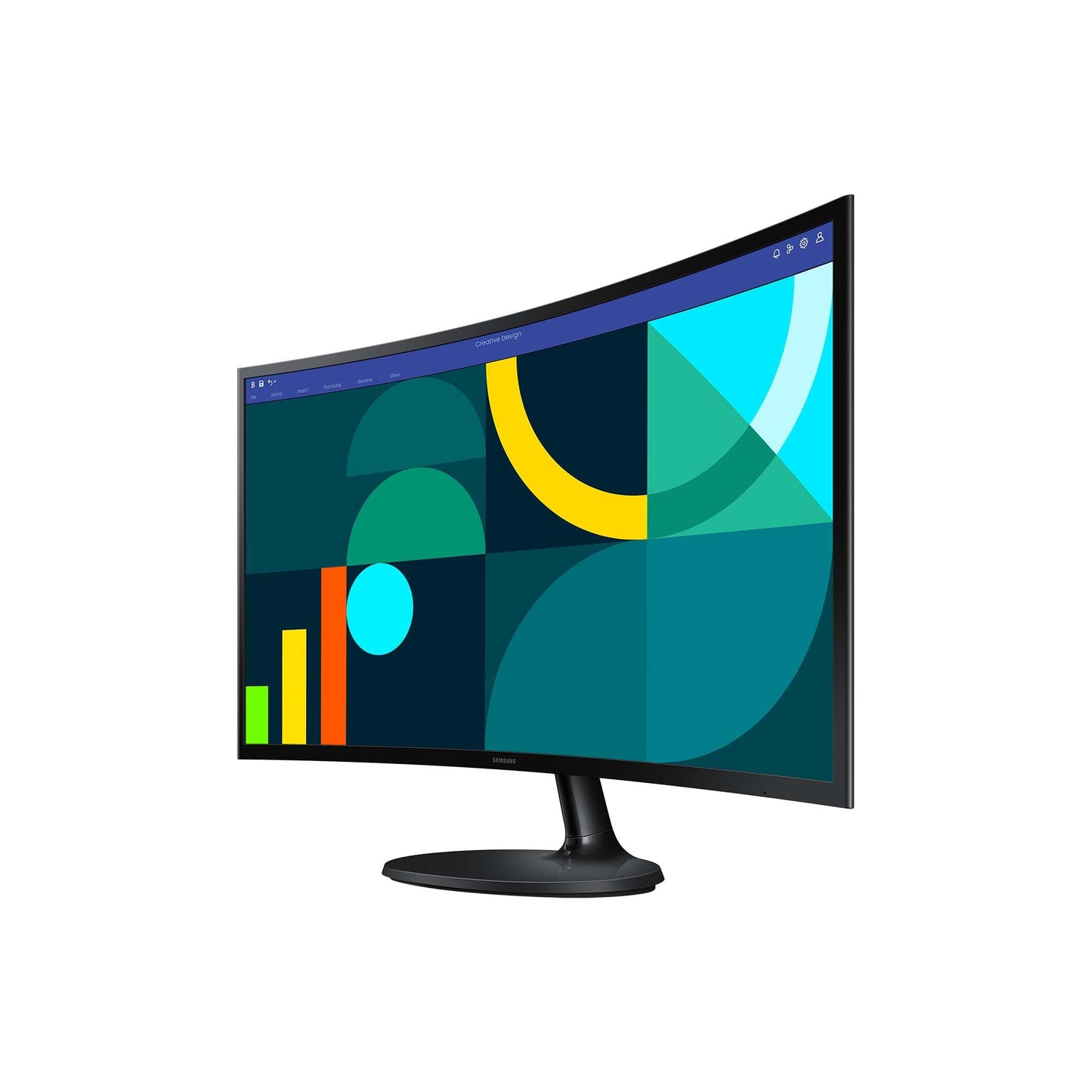Samsung S36GD Essential Curved Monitor, 27 Inches, PC Screen with VA Panel, Full HD Resolution, 4 ms Response Time, 100 Hz Refresh Rate, Eco Saving Plus, Flicker Free, Black, S27D366GAU