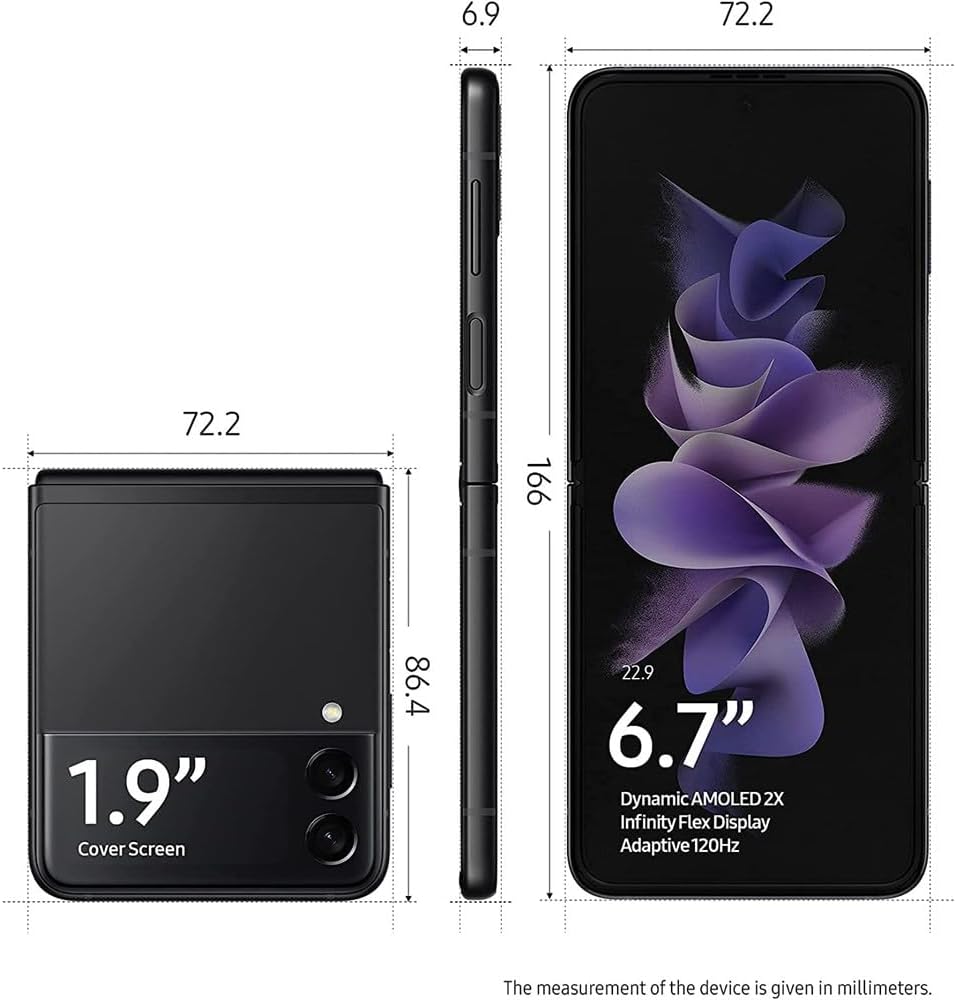 SAMSUNG Galaxy Z Flip3 5G 128GB 8GB RAM 6.7" AMOLED
