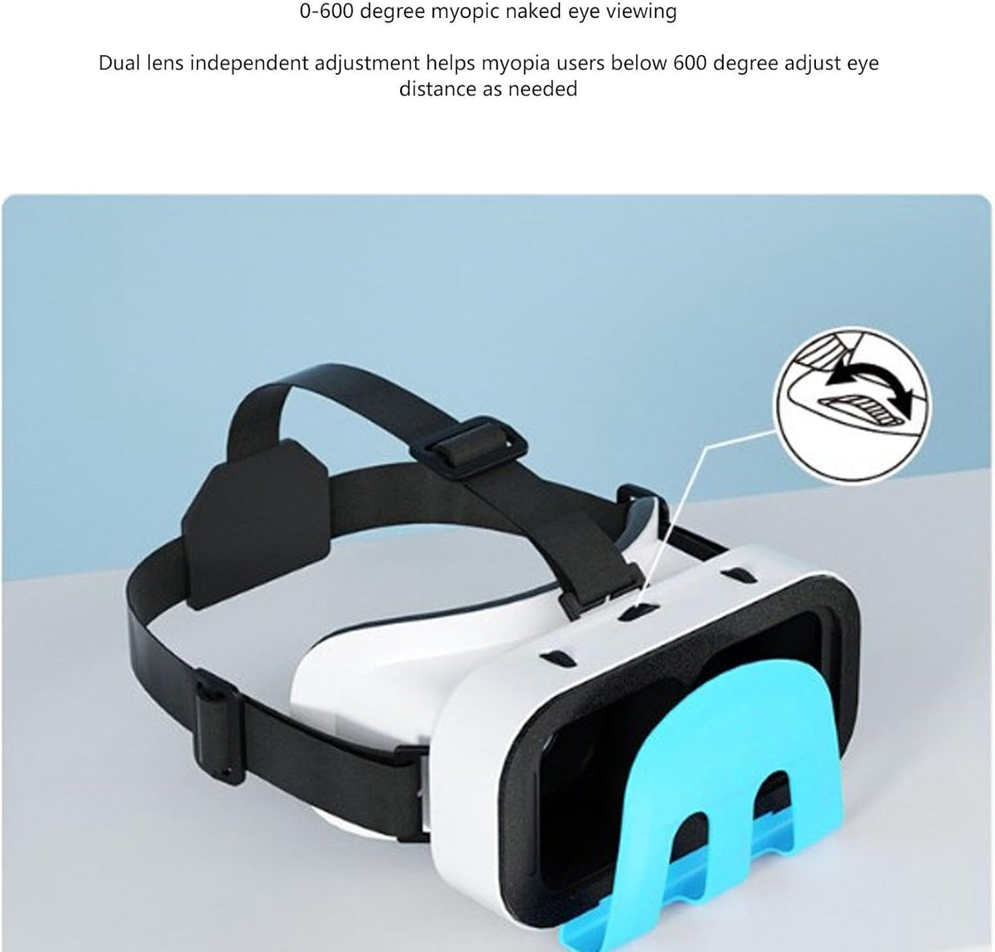 Bewinner Switch VR Headset, 3D Glasses Headset Helmets, Universal VR Set, Glasses Goggle Bundle with Adjustable HD Lenses for Switch Switch OLED