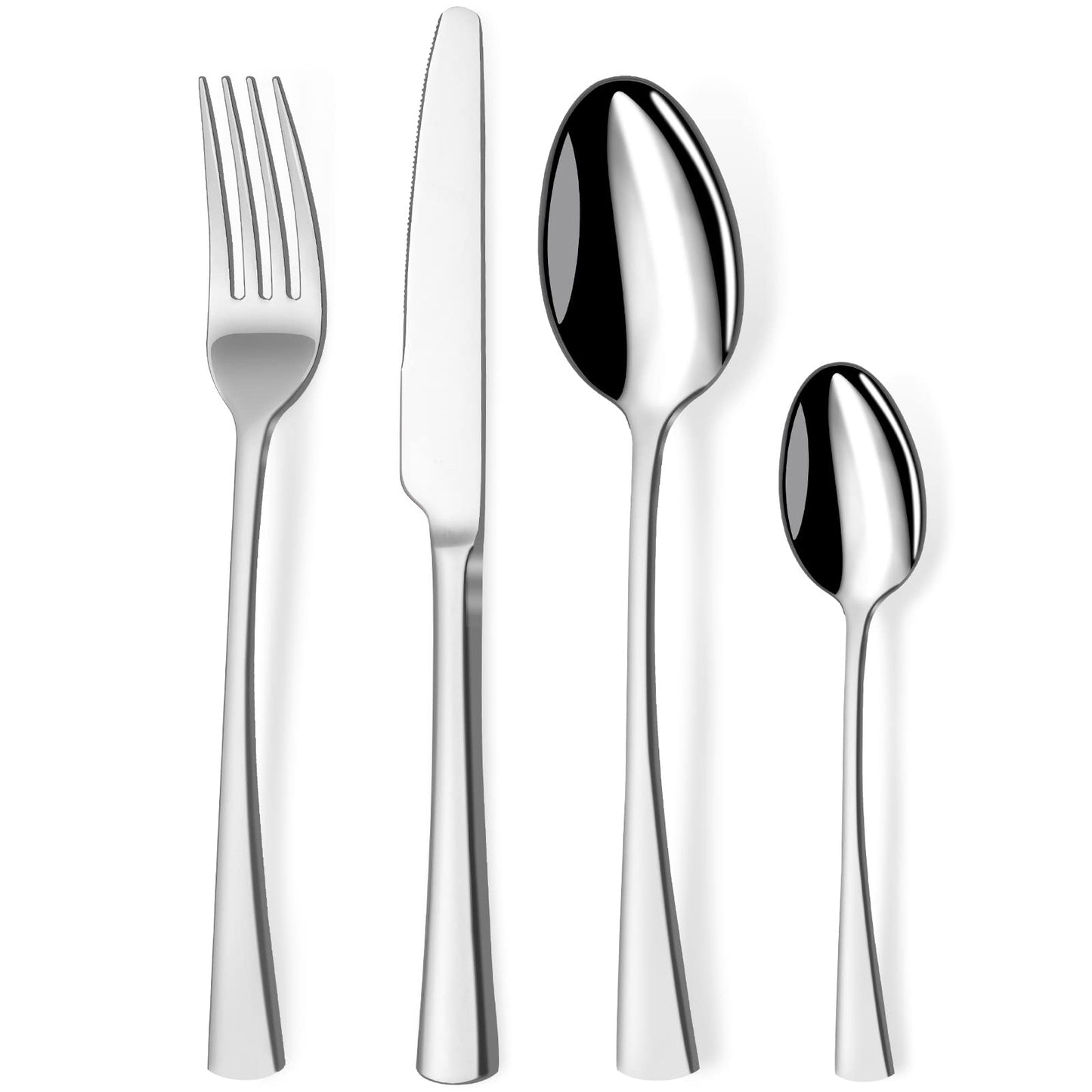 Bestdin Besteck Set 6 Personen, 30 teilig Edelstahl Besteckset, Essbesteck Set mit Messer Gabel Löffel, Hochwertiges Edelstahlbesteck, Spülmaschinenfest.