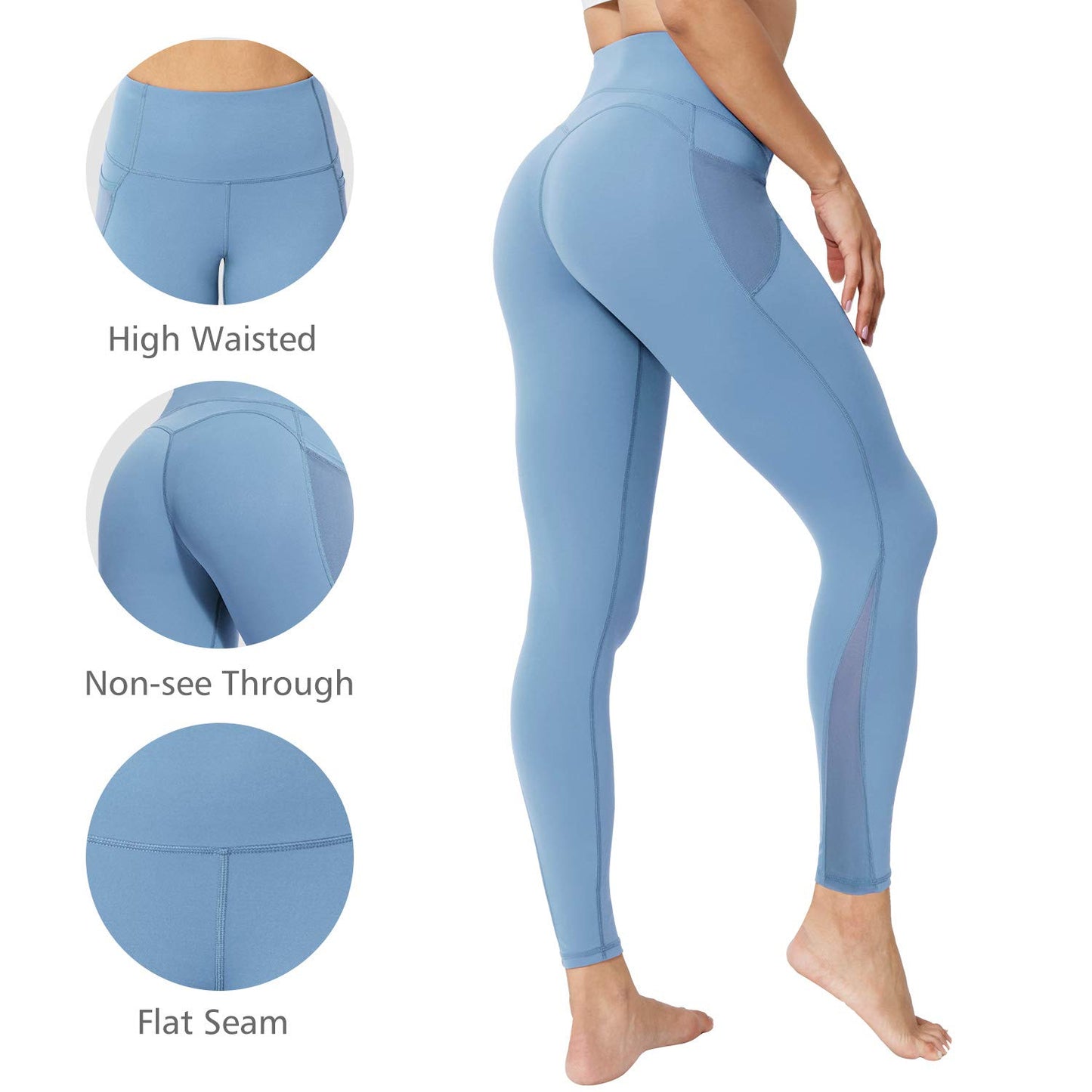 Sport Leggings for Women with Pockets – Comfortable for Yoga, Fitness & Running