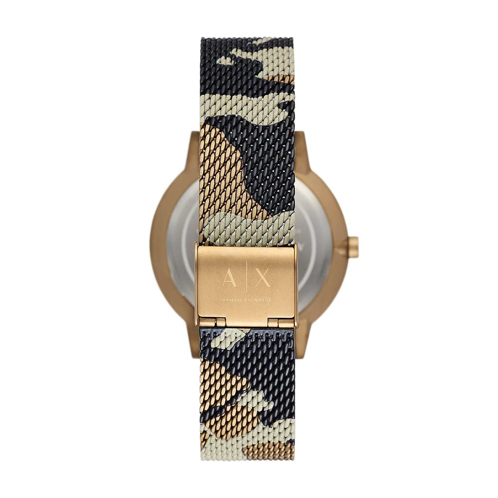 Armani Exchange Watch for Men, Quartz Movement and 42mm Case Size with Stainless Steel, Leather or Silicone Strap