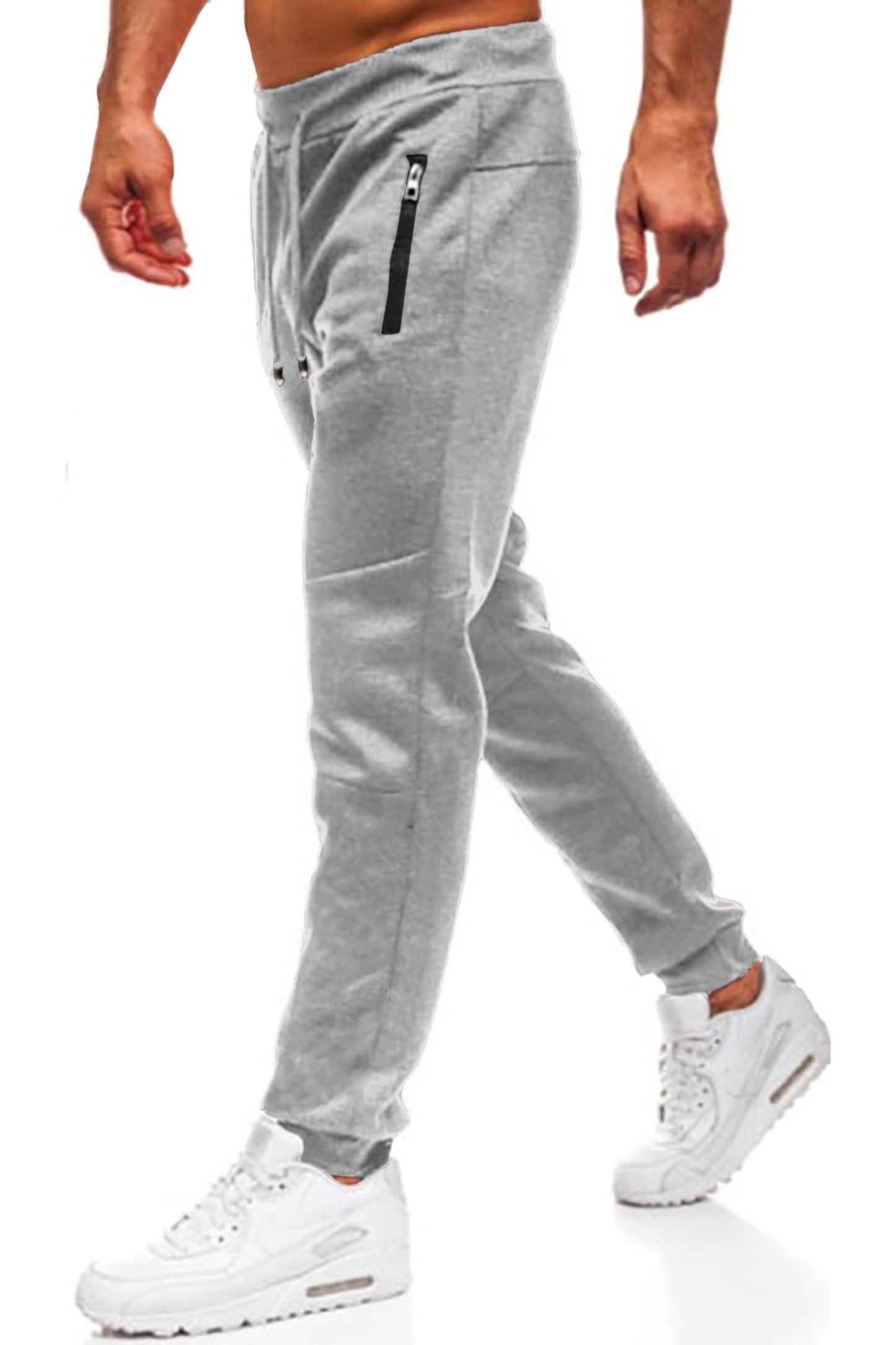 Men’s Sport Pants – Casual Jogger Cargo Sweatpants with Side Stripes