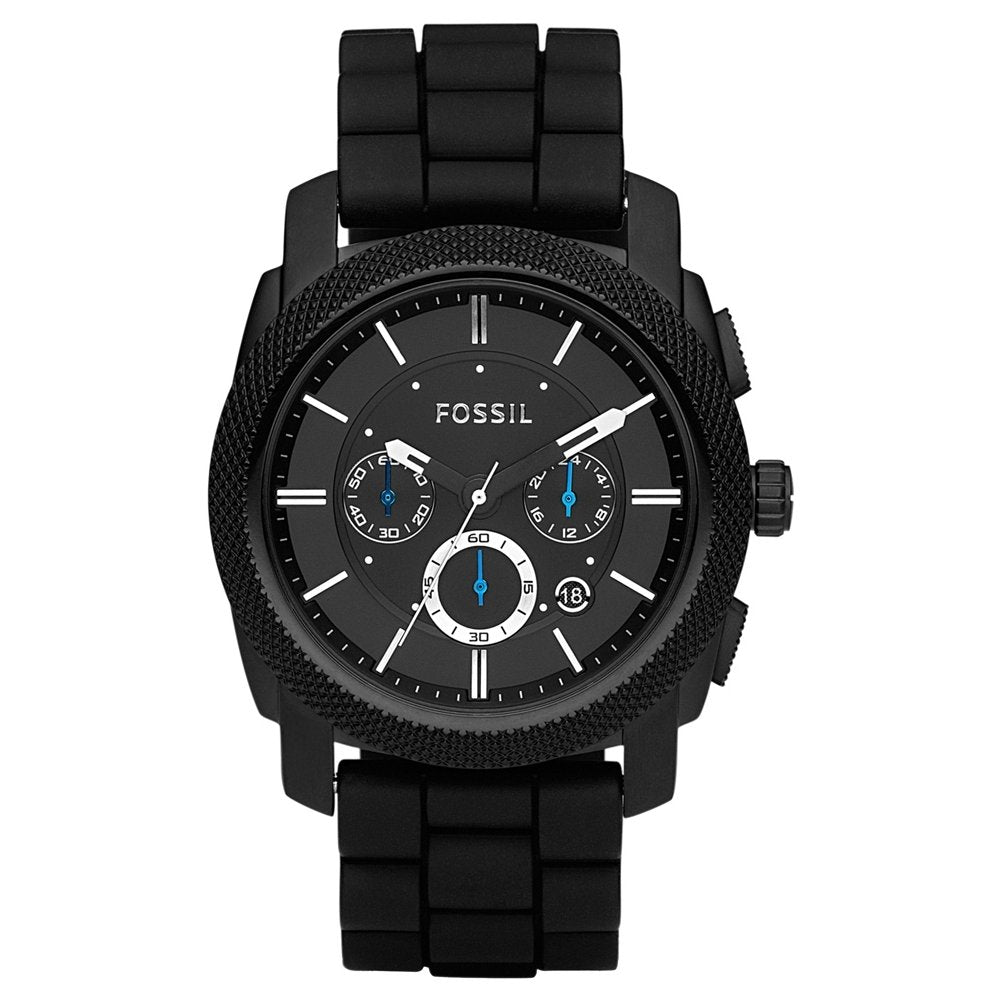 Fossil Machine Uhr für Herren, Chronographenwerk mit Edelstahl- oder Lederarmband