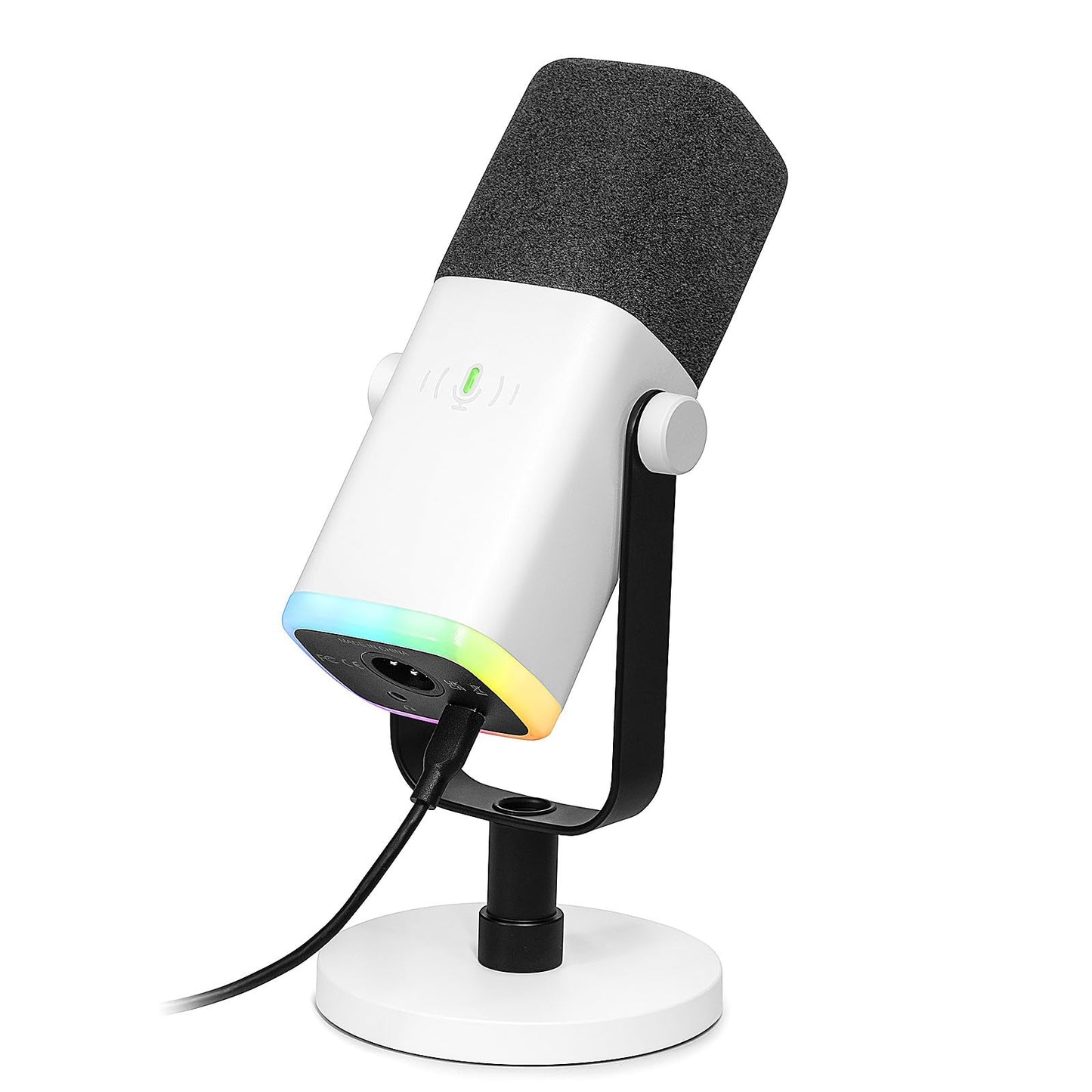 FIFINE XLR Streaming Microphone for Podcast Studio, USB Dynamic Microphone Gaming PC with Mute Button, for PS4/5 Mac Mixer Sound Cards