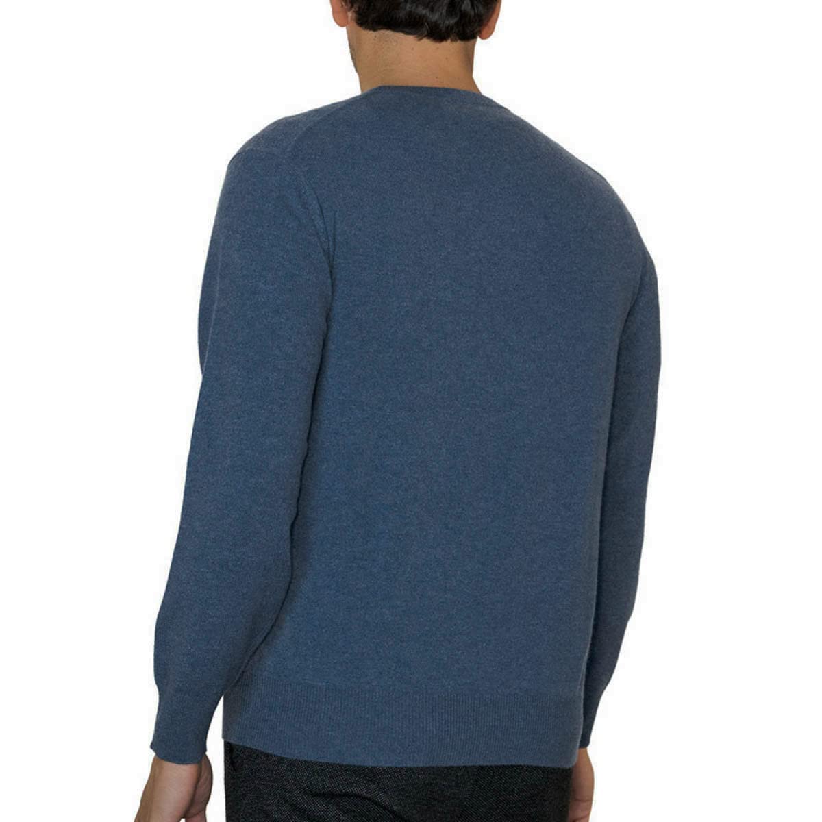 Lona Scott Men’s Cashmere Sweater – Classic Crew Neck
