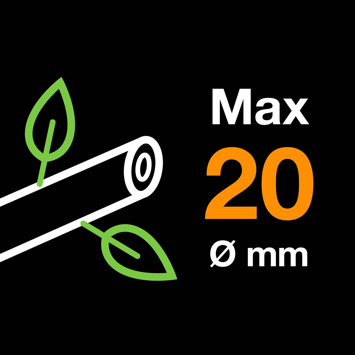 Fiskars Bypass-Gartenschere für frische Äste und Zweige, Antihaftbeschichtet, Hochwertige Stahl-Klingen, Länge: 20 cm, Schwarz/Orange, SingleStep