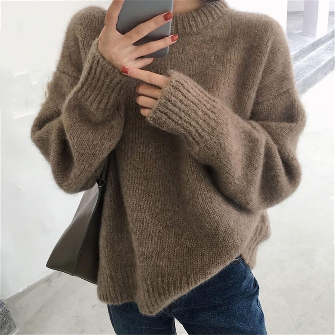 Alloaone Women's Oversized Cashmere Wool Knit Sweater