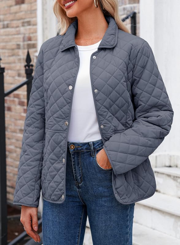 Dokotoo Women’s Quilted Winter Jacket – Warm Puffer Coat with Pockets