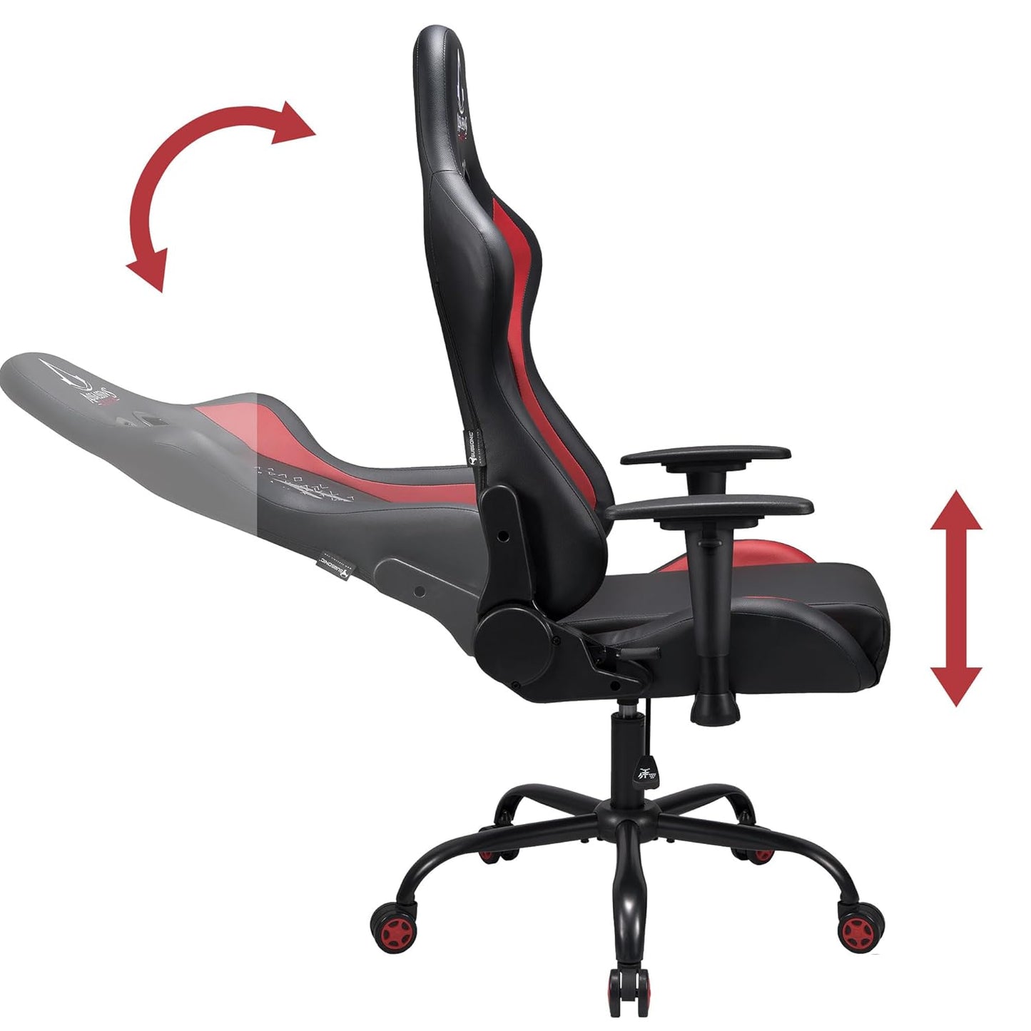 Subsonic Assassin's Creed - Ergonomischer Gaming-Stuhl Verstellbare Rückenlehne/Armlehnen - Adult Gaming Chair offizielle Lizenz