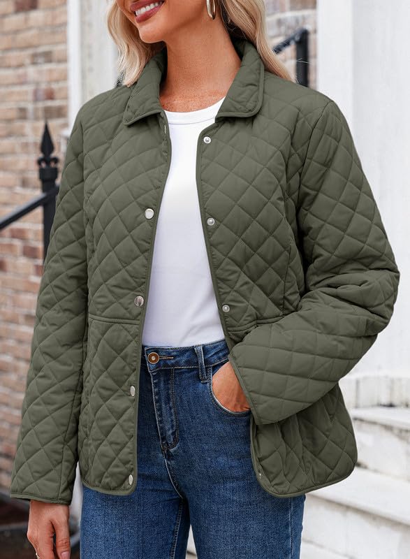 Dokotoo Women’s Quilted Winter Jacket – Warm Puffer Coat with Pockets