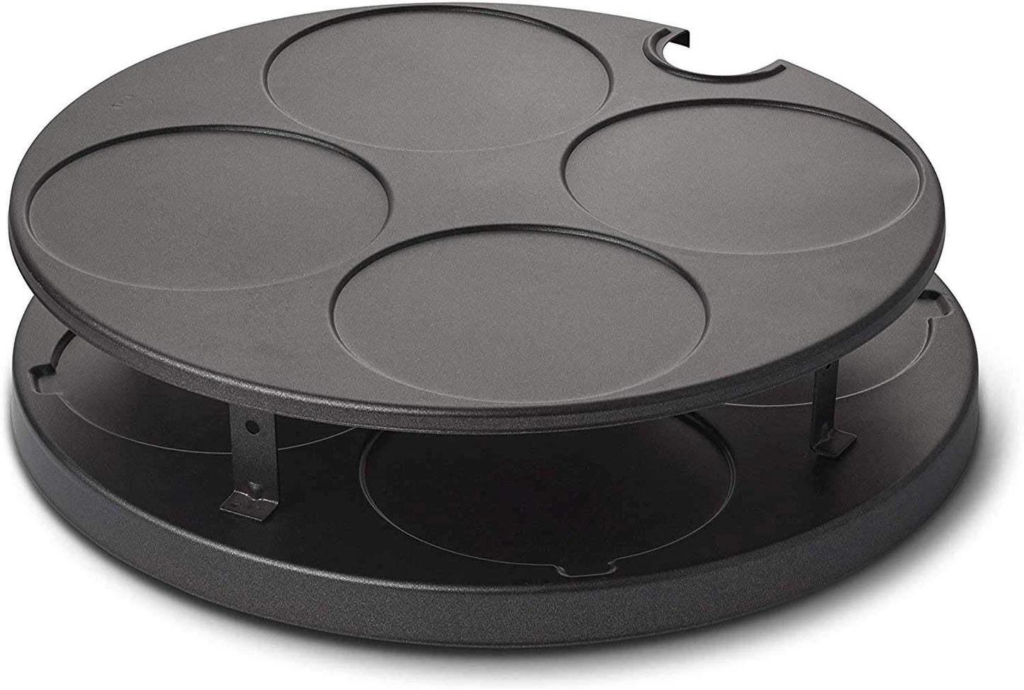 Emerio Pizzaofen, PIZZARETTE das Original, handgemachte Terracotta Tonhaube, patentiertes Design, für Mini-Pizza, echter Familien-Spaß für 8 Personen, PO-116124.1, Pink