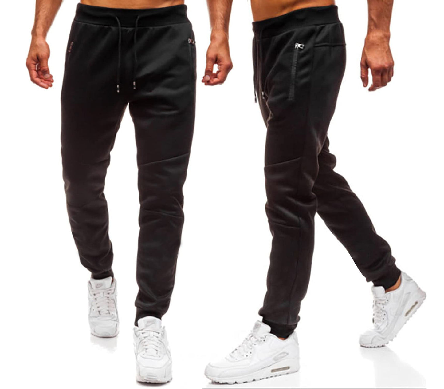 Men’s Sport Pants – Casual Jogger Cargo Sweatpants with Side Stripes