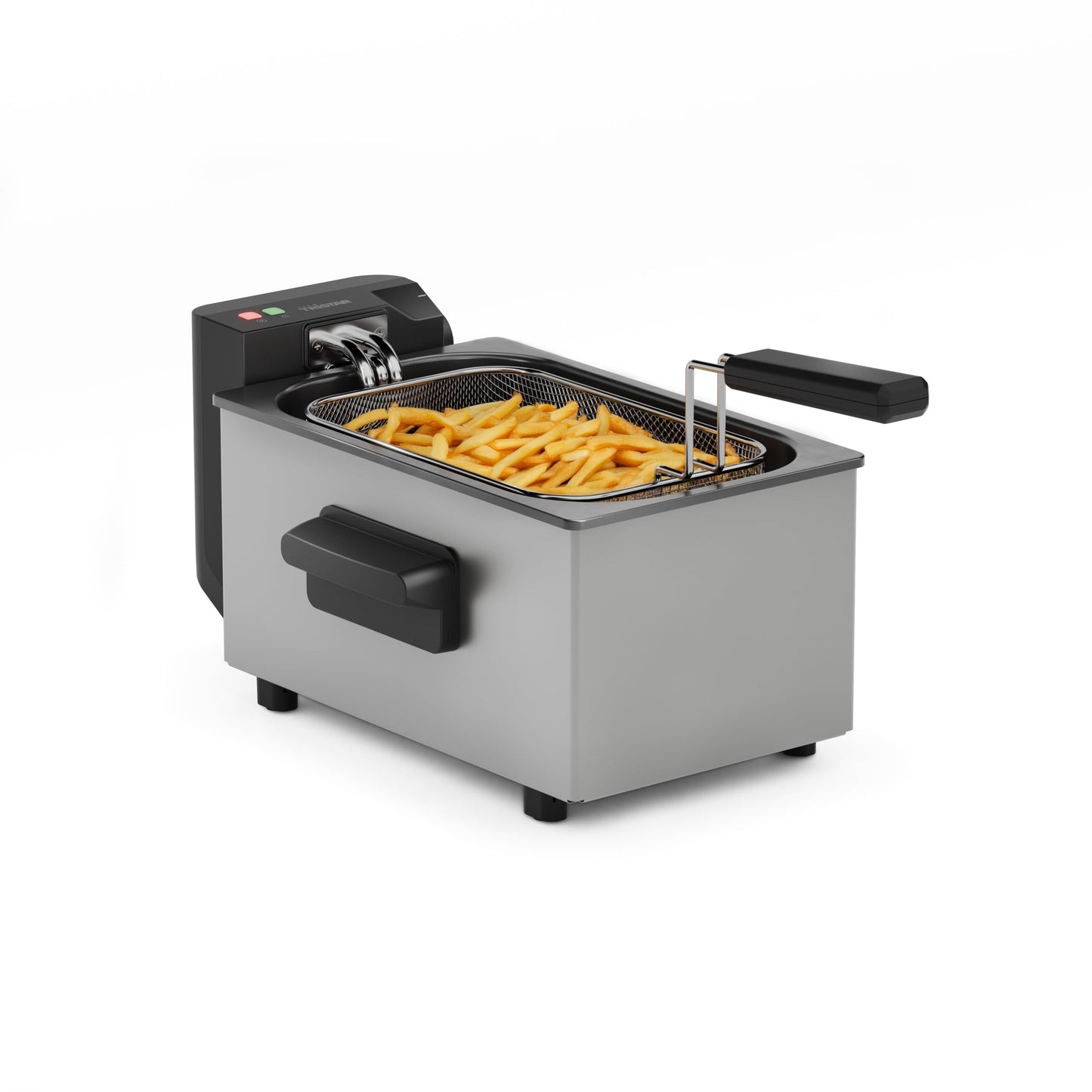 Tristar Fritteuse, 3L Kapazität, 2000 W, Cool Zone Technologie, Edelstahl, Einstellbares Thermostat, Leicht zu Reinigen, Abnehmbare Teile, FR-9325, Silver, NEU