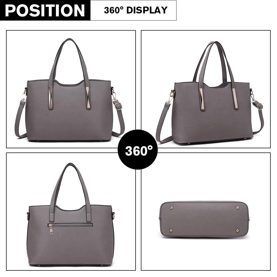 Miss Lulu Women’s Handbag – 2-Piece Medium Shoulder Bag Set