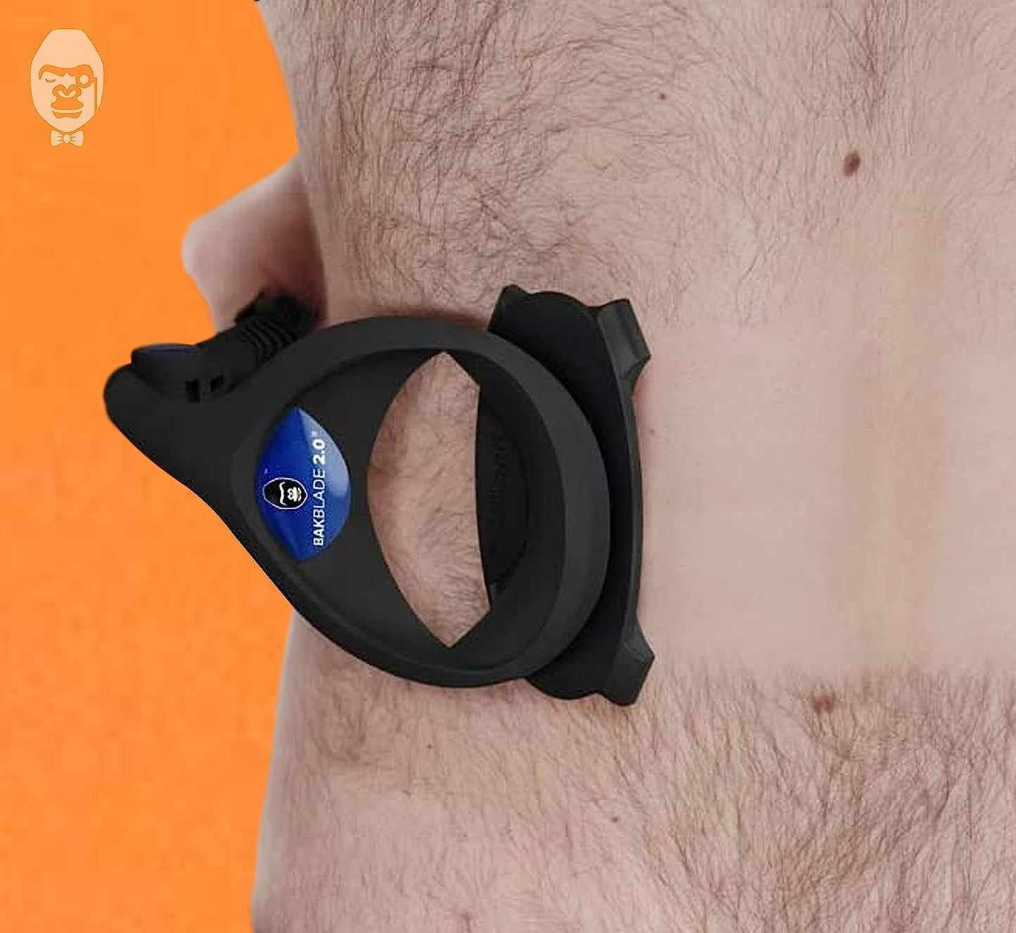 Bakblade 2.0 back and body razor with patented double blade technology
