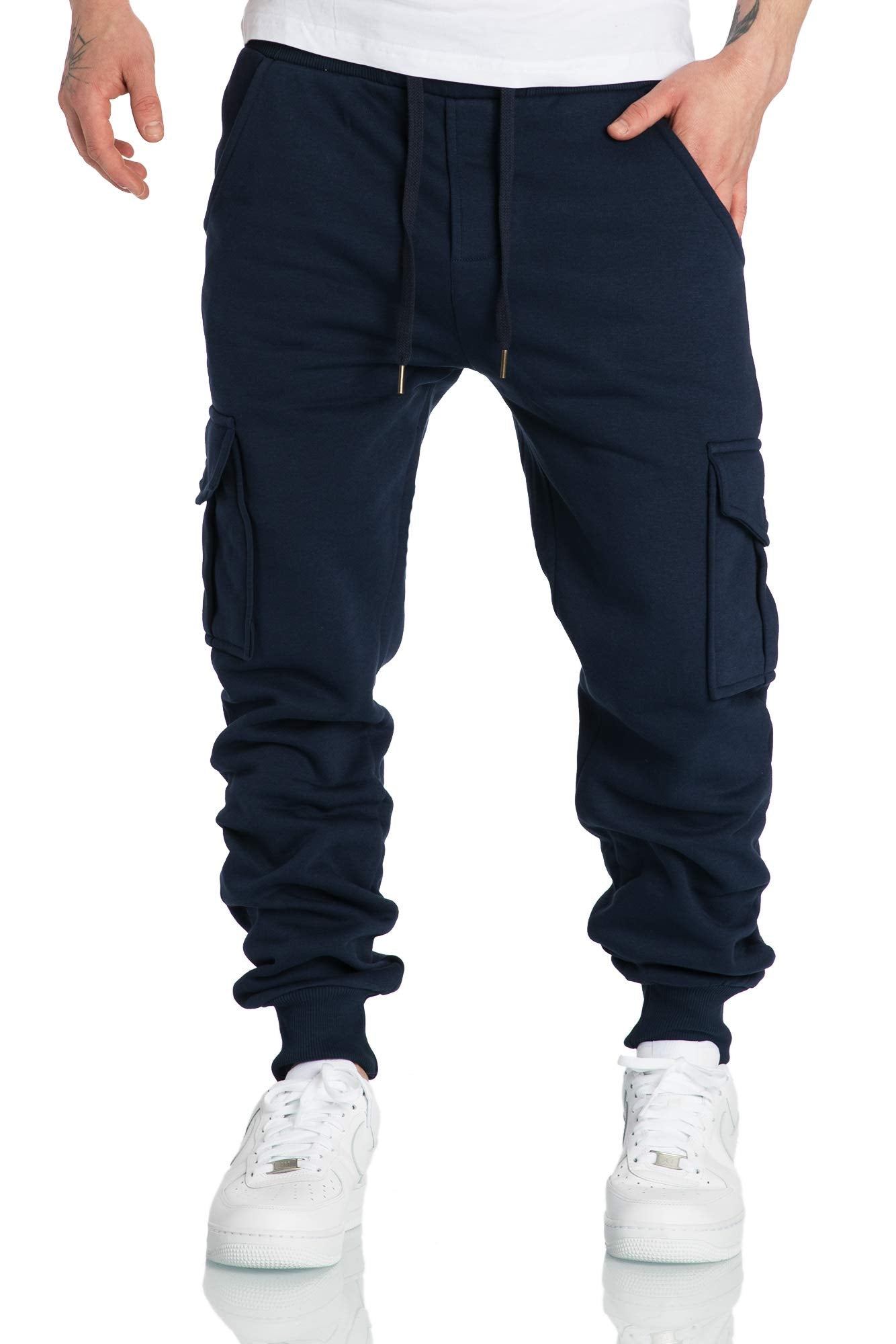 Amaci&Sons Men’s Cargo Jogger Sweatpants – Athletic Training Pants