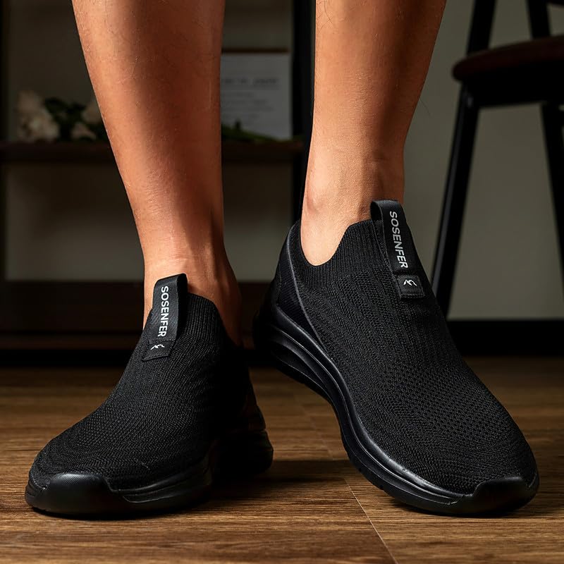 Sosenfer Men’s Slip-On Sneakers – Ultra-Lightweight Shoes