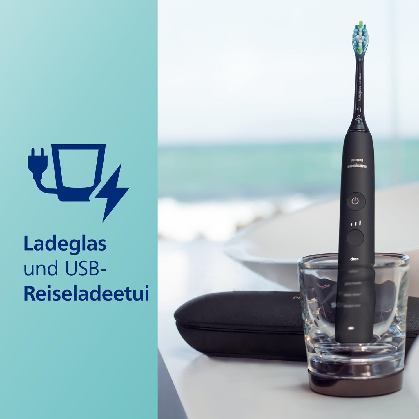 Philips Sonicare DiamondClean 9000 Elektrische Schallzahnbürste mit App