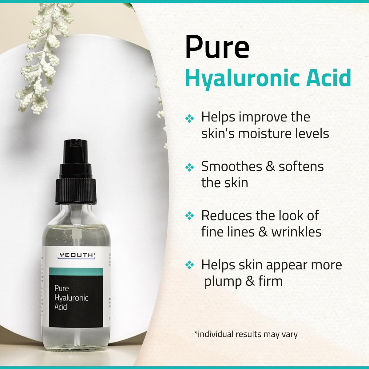 YEOUTH Hyaluronic Acid Serum – Intense Hydration for All Skin Types