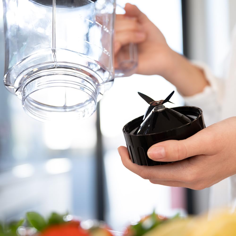 Cecotec Standmixer Power Black Titanium 1800MAX Blend It, 1800 W maximale Leistung, 5 Geschwindigkeiten, 6 Klingen aus Edelstahl, Ice-Crush-Funktion, Turbo- und Smoothie-Funktion, AutoClean-Funktion