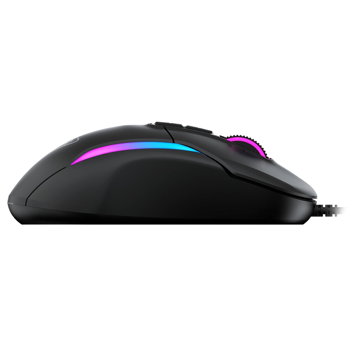 Turtle Beach Kone II Air – Kabellose, ergonomische RGB-Gaming-Maus, 350-Stunden-Akku, optischer 26K DPI Sensor, 21 programmierbare Funktionen, 4D-Free-Spin-Scroll-Rad, Schwarz