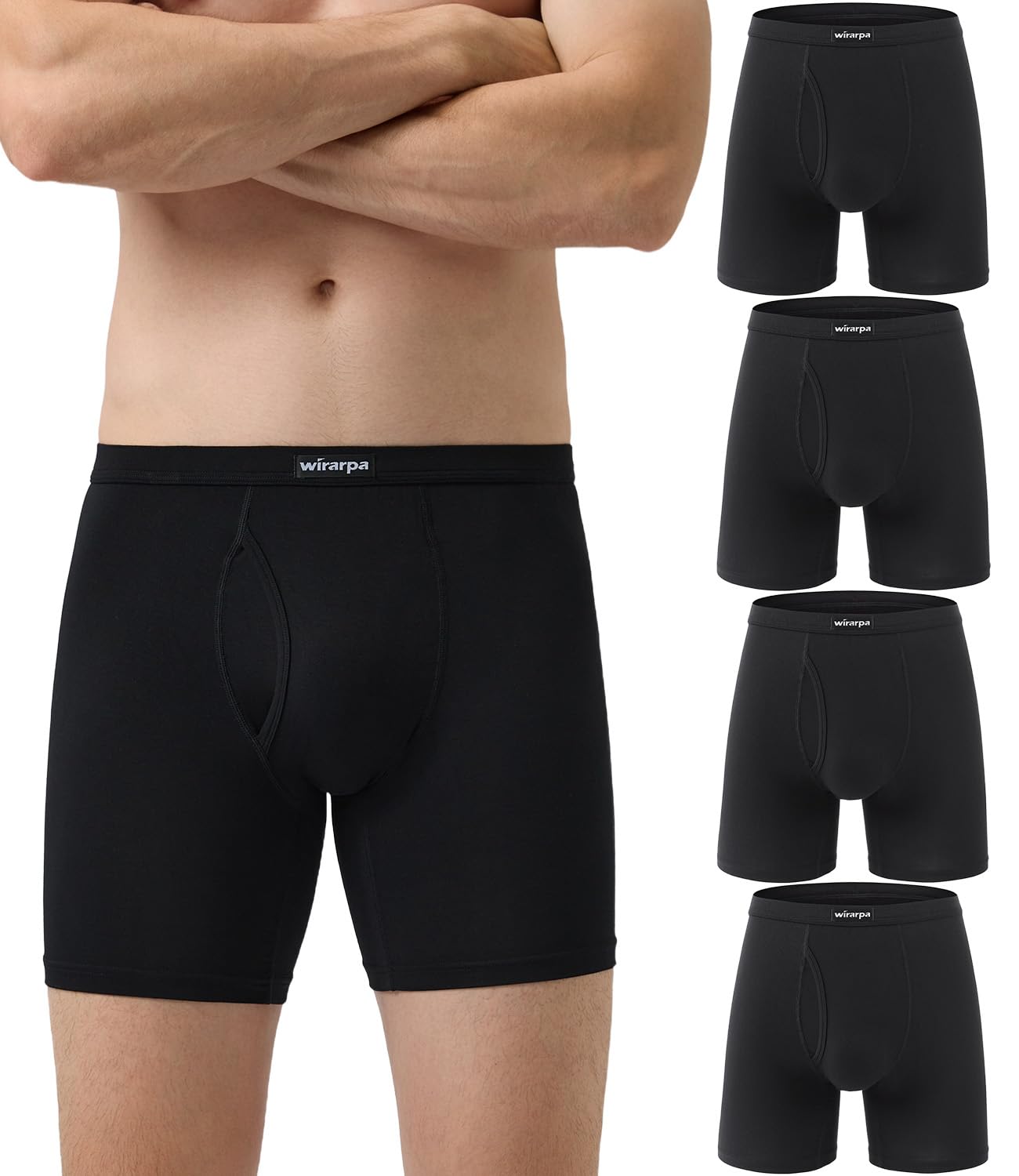 wirarpa Men’s Boxer Shorts (4-Pack)