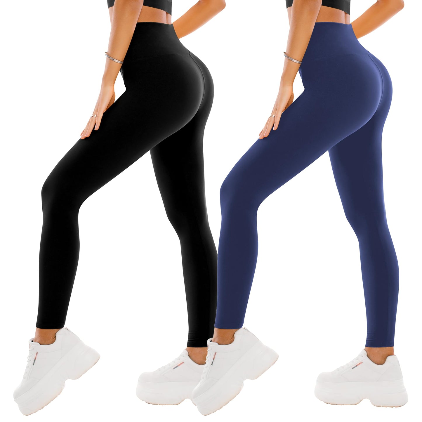 SINOPHANT 2-Pack High Waist Leggings for Women