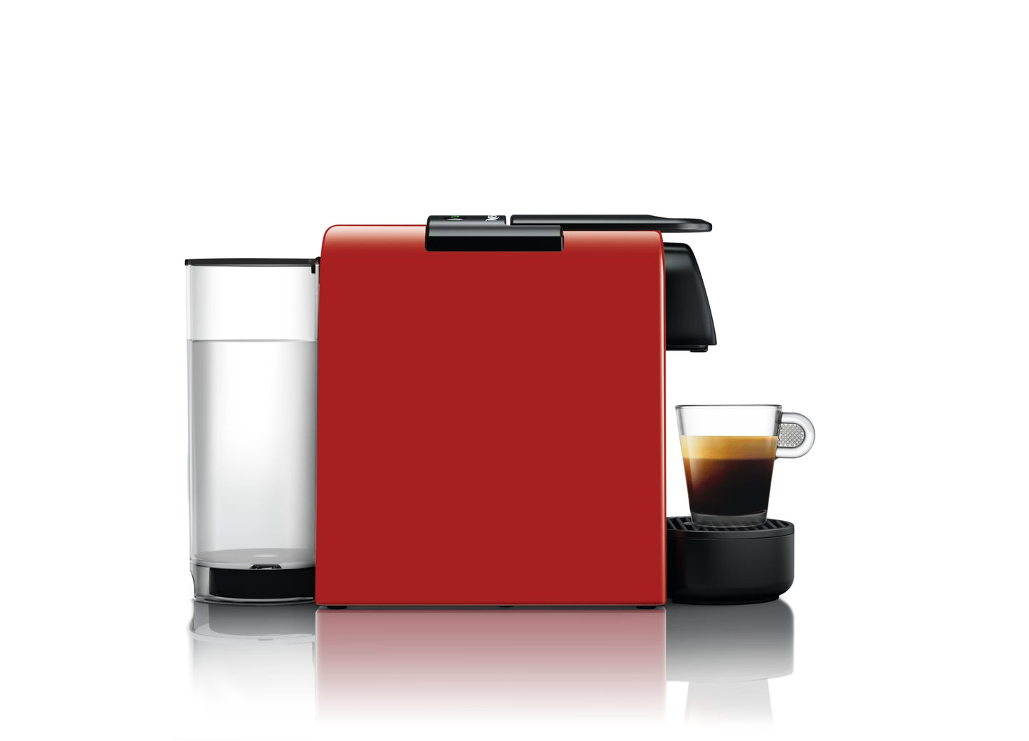 Nespresso De'Longhi Essenza Mini EN 85.R Kaffeekapselmaschine, Welcome Set mit 7 Kapseln in unterschiedlichen Geschmacksrichtungen, 19 bar Pumpendruck, Platzsparend, 0,6 l, Rot