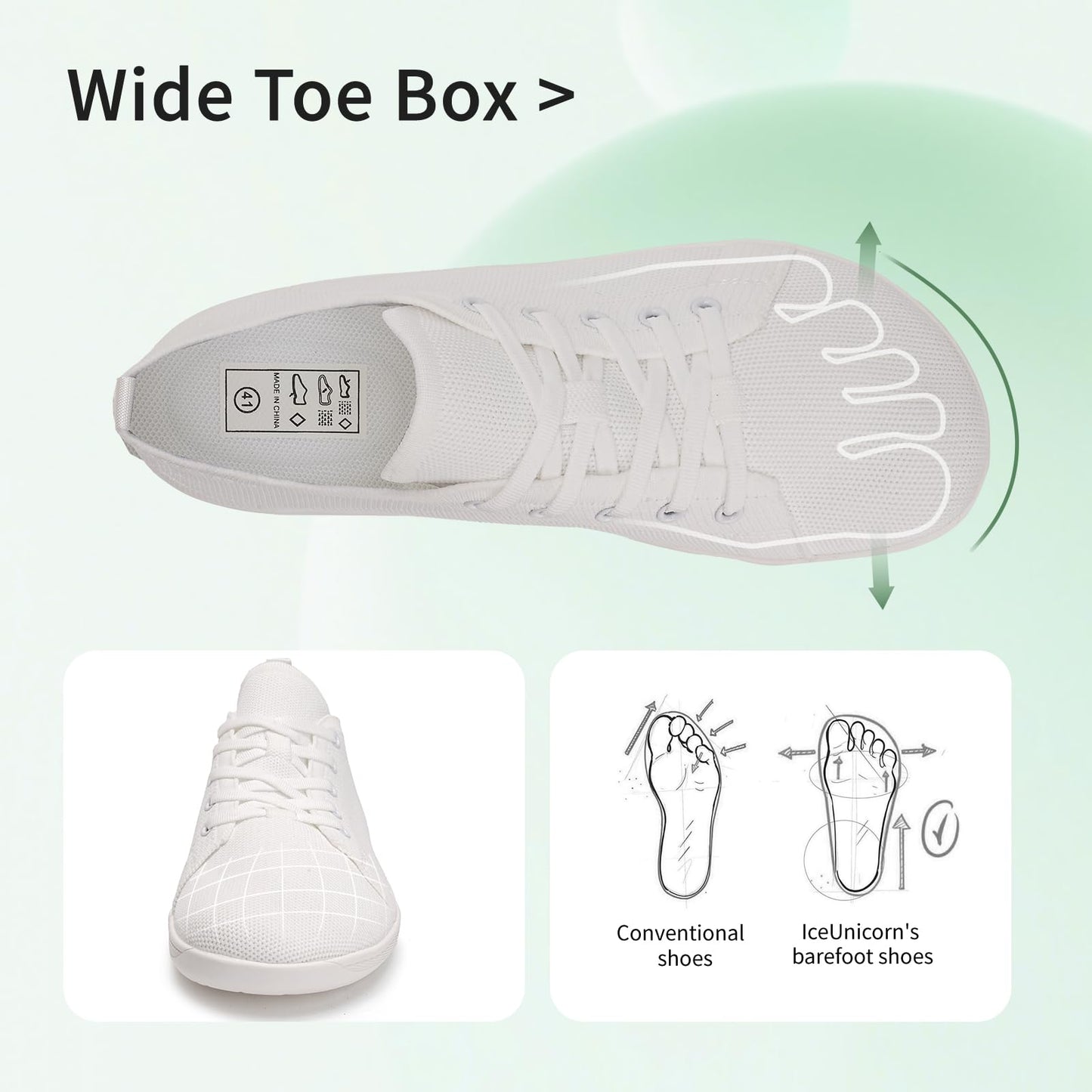 IceUnicorn Barefoot Shoes for Women