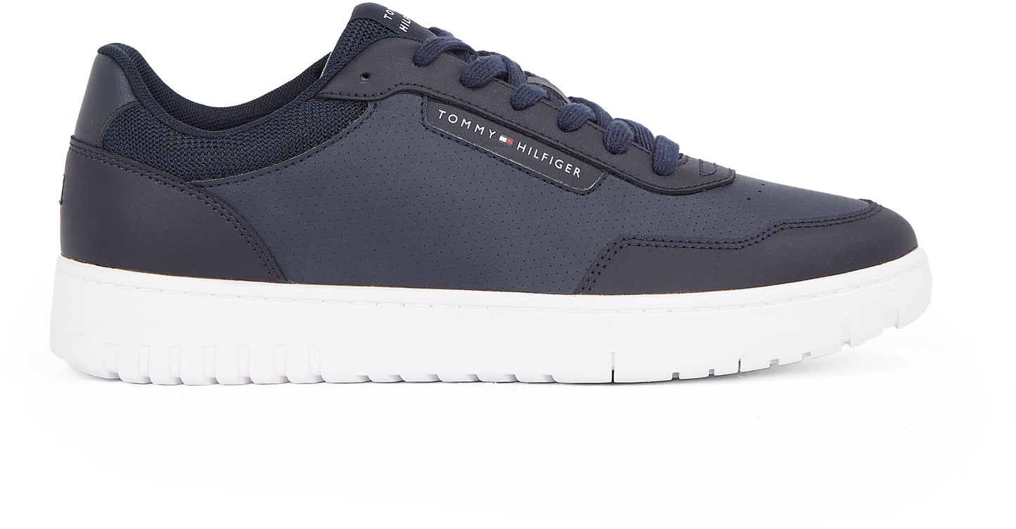 TOMMY HILFIGER Men’s Leather Low Top Sneakers