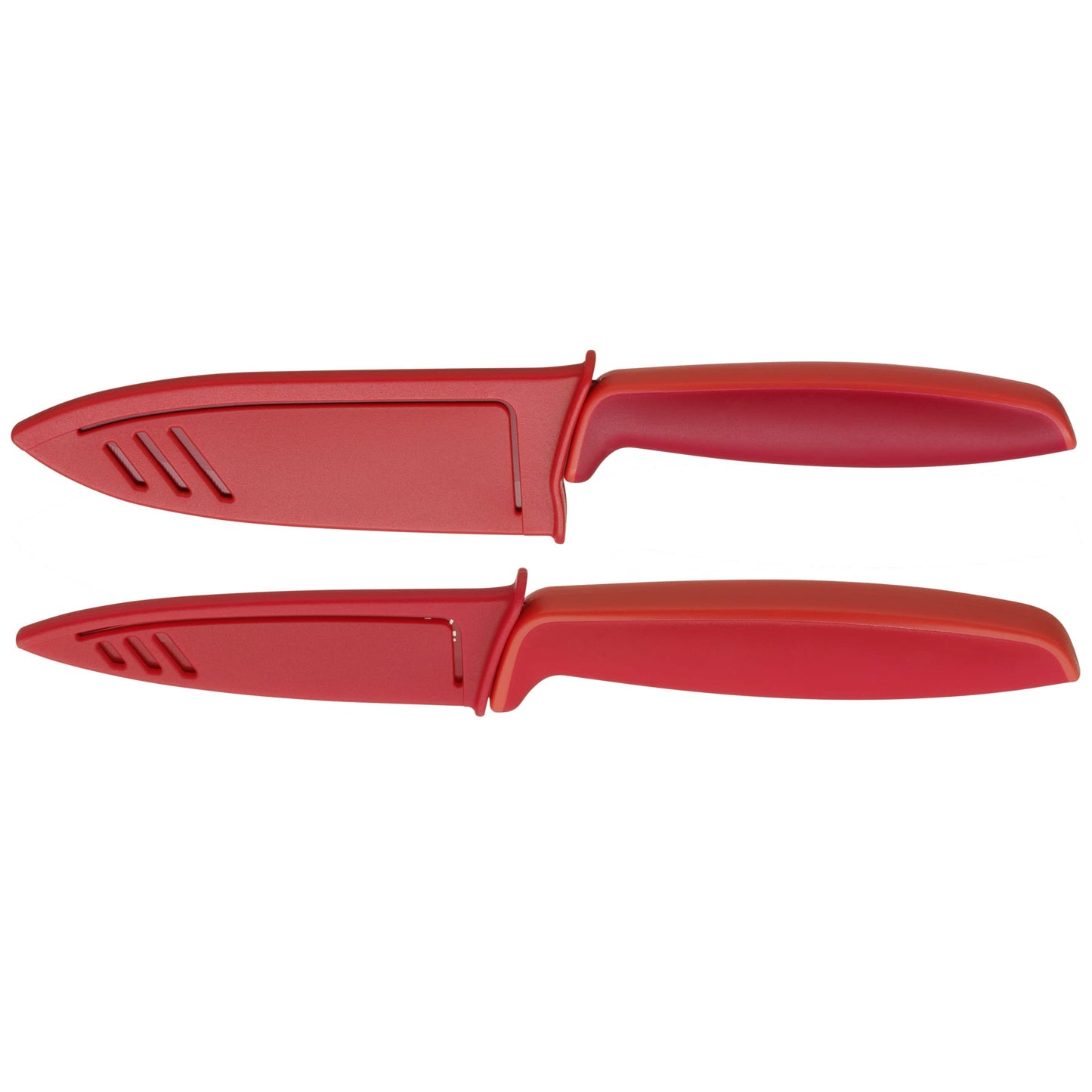 WMF Touch Messerset 2-teilig, Küchenmesser mit Schutzhülle, Spezialklingenstahl antihaftbeschichtet, scharf, Kochmesser, Gemüsemesser, schwarz