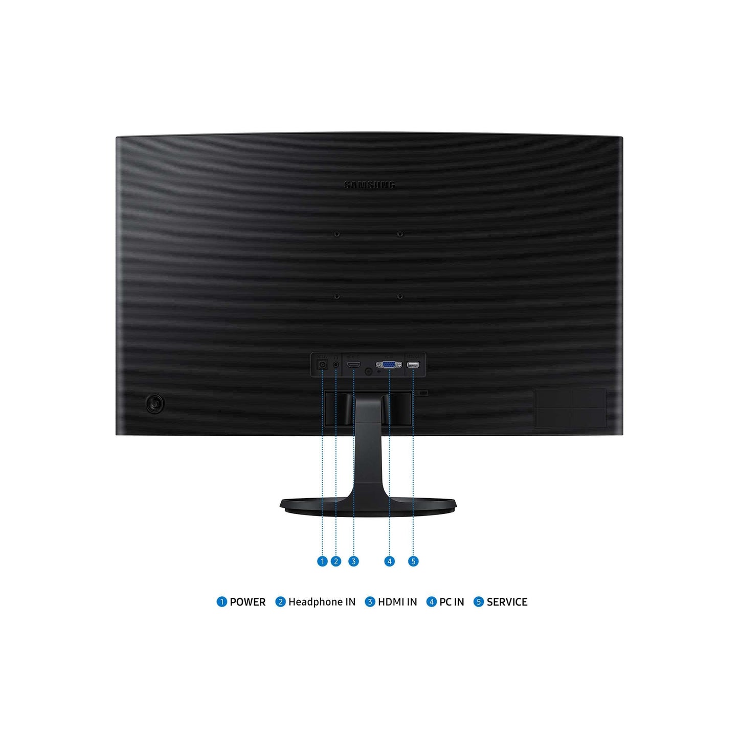 Samsung S36GD Essential Curved Monitor, 27 Inches, PC Screen with VA Panel, Full HD Resolution, 4 ms Response Time, 100 Hz Refresh Rate, Eco Saving Plus, Flicker Free, Black, S27D366GAU