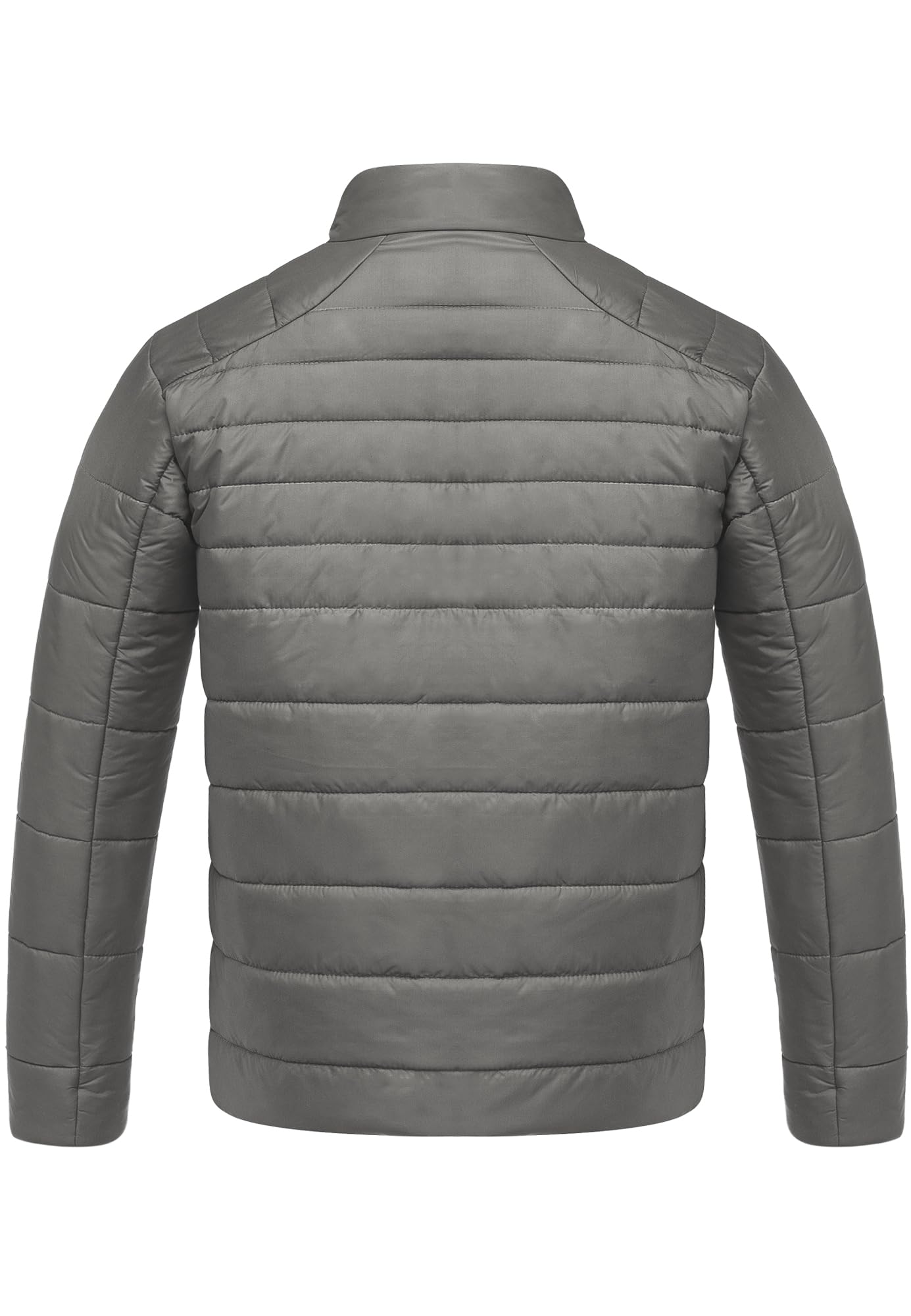 Amaci&Sons Men’s Quilted Jacket – Outdoor Basic Patch Coat for Stylish Warmth