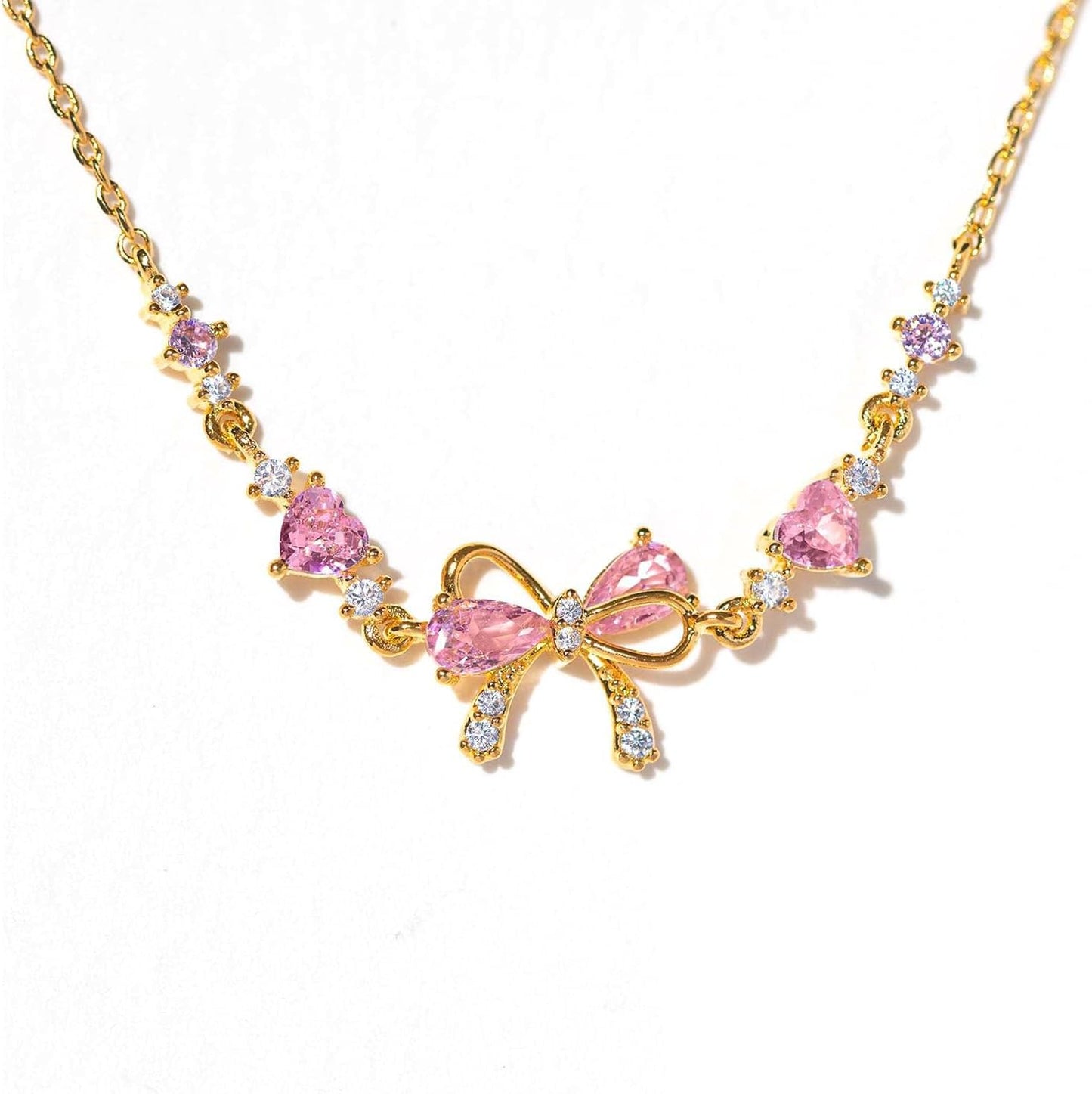 Auiremrti Friendship Bracelet with Zirconia Bow Knot