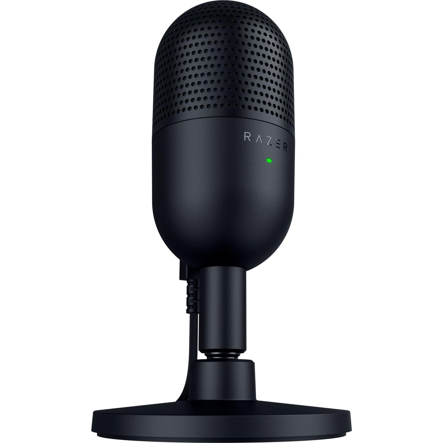 Razer Seiren V3 Mini - Ultrakompaktes USB-Mikrofon (14mm Supernieren Kondensatormikrofon, Tap-to-Mute-Sensor mit LED-Anzeige, integrierter Stoßdämpfer, Plug-and-Play Design) Schwarz