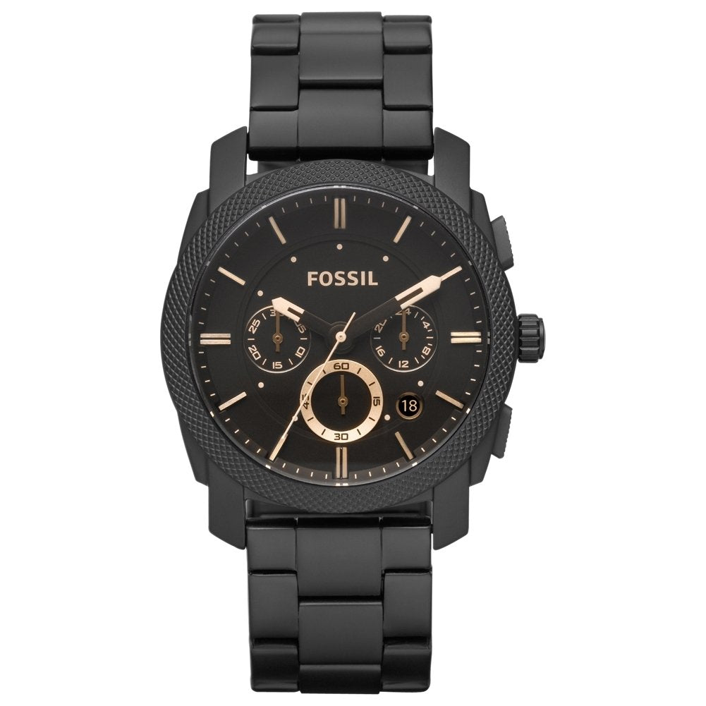 Fossil Machine Uhr für Herren, Chronographenwerk mit Edelstahl- oder Lederarmband