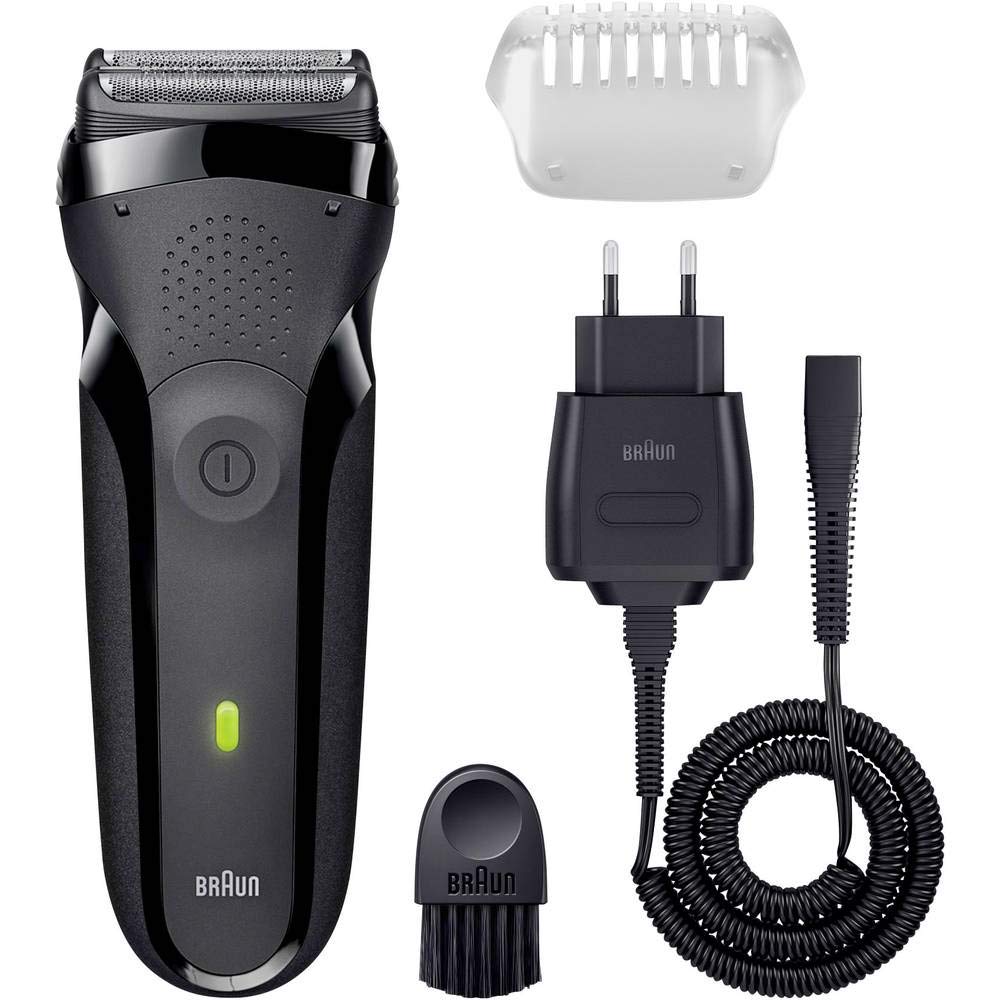 Braun Series 3 ProSkin Elektrorasierer mit Präzisionstrimmer, Rasierer Herren Elektrisch, elektrischer Rasierer, Wet&Dry, rasierapparat, trockenrasierer, Made in Germany, 3040s, schwarz/blau