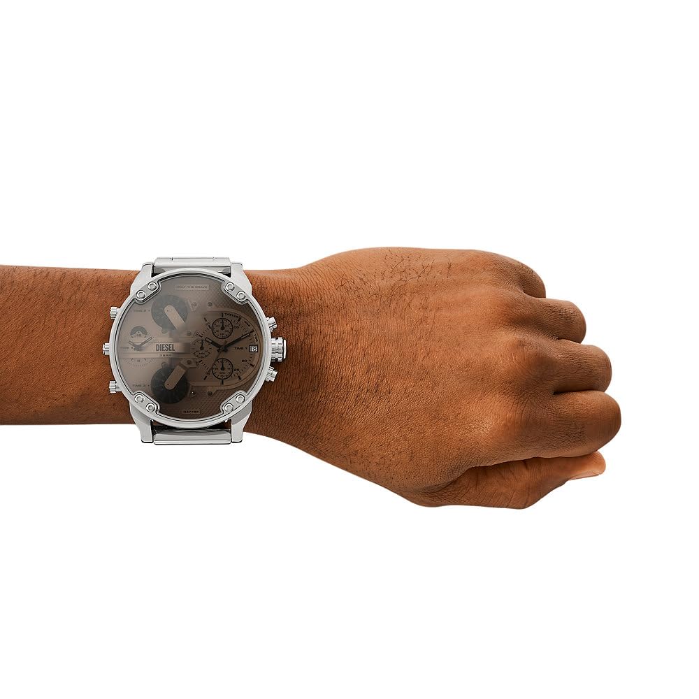 Diesel Mr. Daddy Men's Multifunctional Watch with Silicone, Stainless Steel or Leather Strap