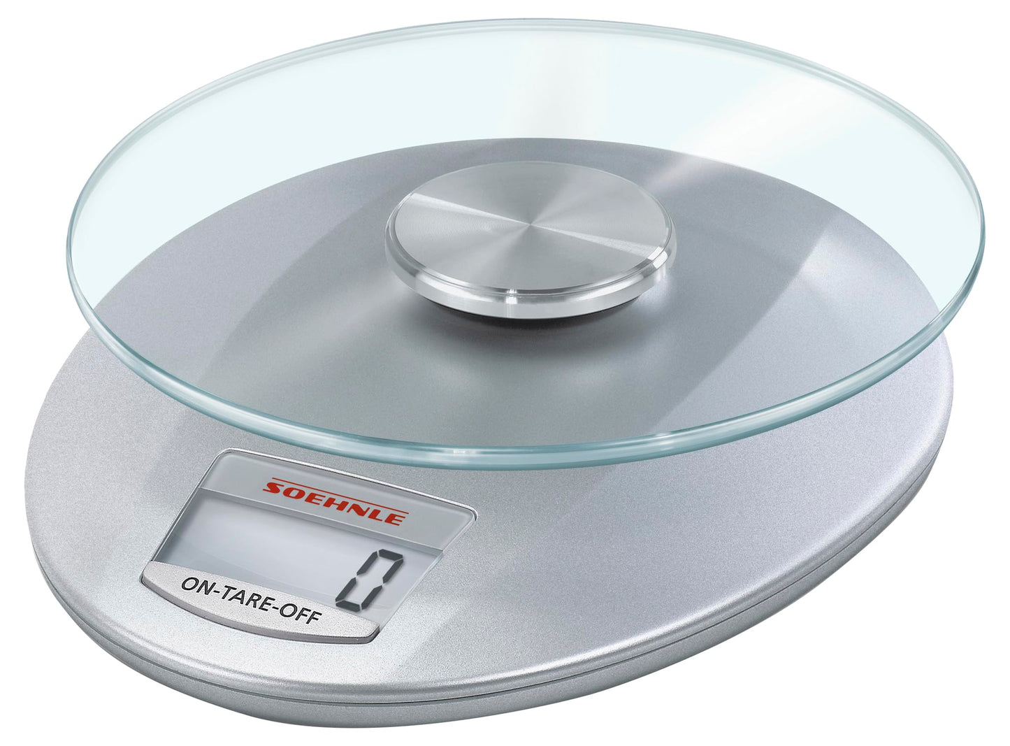 Soehnle Küchenwaage Roma mit 5 kg Tragkraft und 1-g-Wiegepräzision, Küchenwaage digital mit praktischer Zuwiegefunktion (TARA),Waage für die Küche mit LCD-Anzeige und Abschaltautomatik, silber