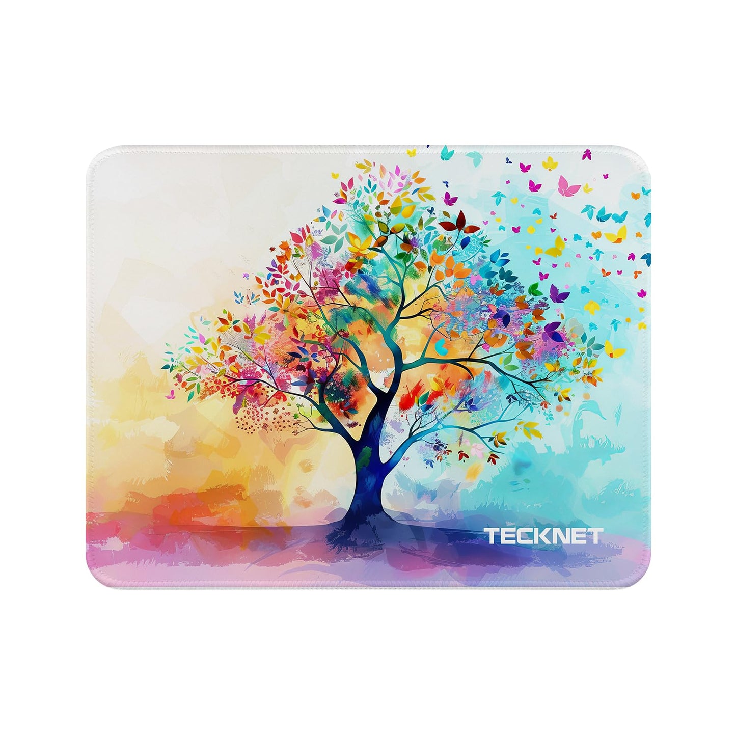 TECKNET Mauspad, 280 x 210 mm Gaming Mousepad mit Wasserdicht und Rutschfester Gummi für PC-Büro, Arbeit, Gaming, Studium, Laptop, Computer, Zuhause-Schwarz