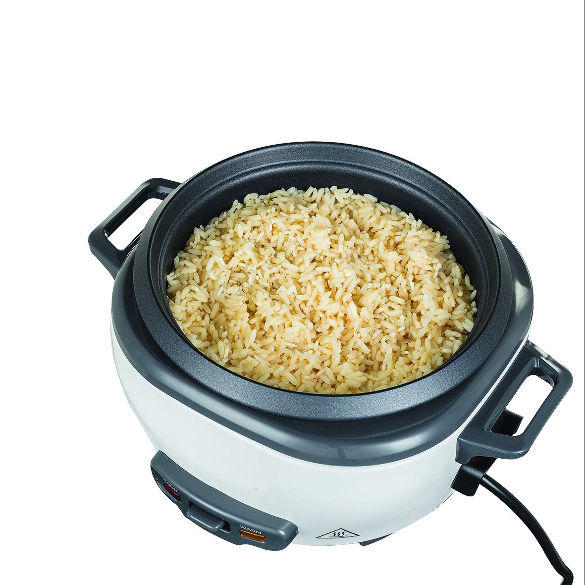 Russell Hobbs rice cooker small 0.8l (incl. Steamer insert, keep warm function, non-stick coated cooking pot, rice spoon & measuring cup) slow cooker for vegetables & fish 27030-56