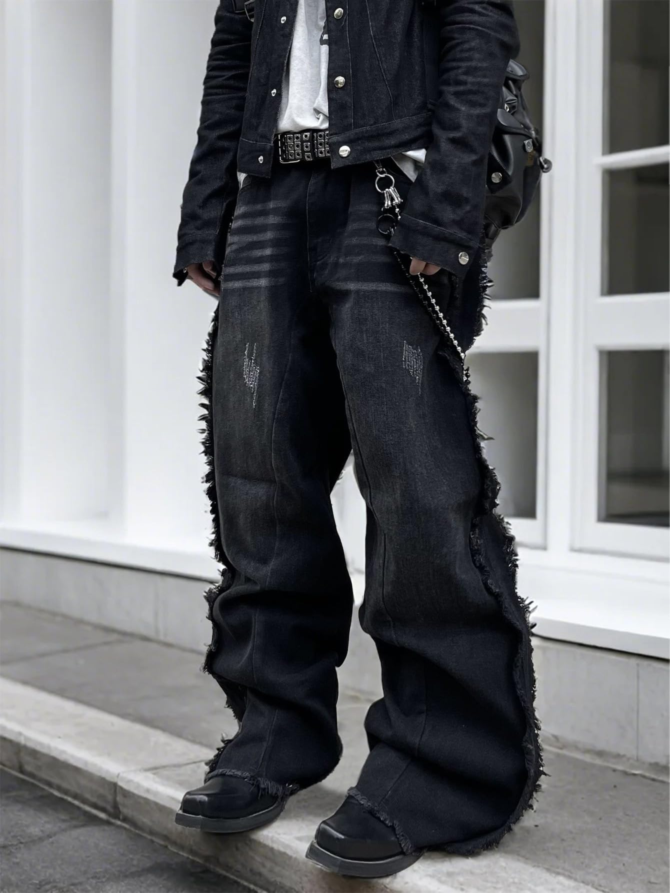 Zewool Men’s Baggy Jeans Y2K Hip Hop Skater Jeans