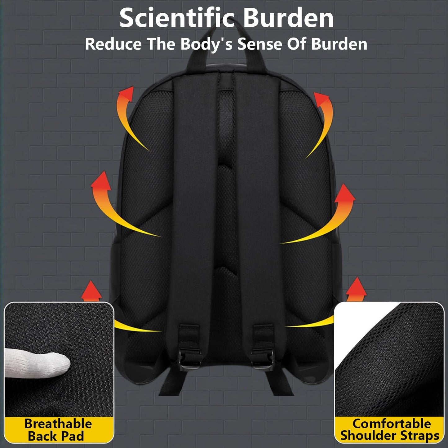 Water-Resistant 15.6" Laptop Backpack – Casual School Backpack