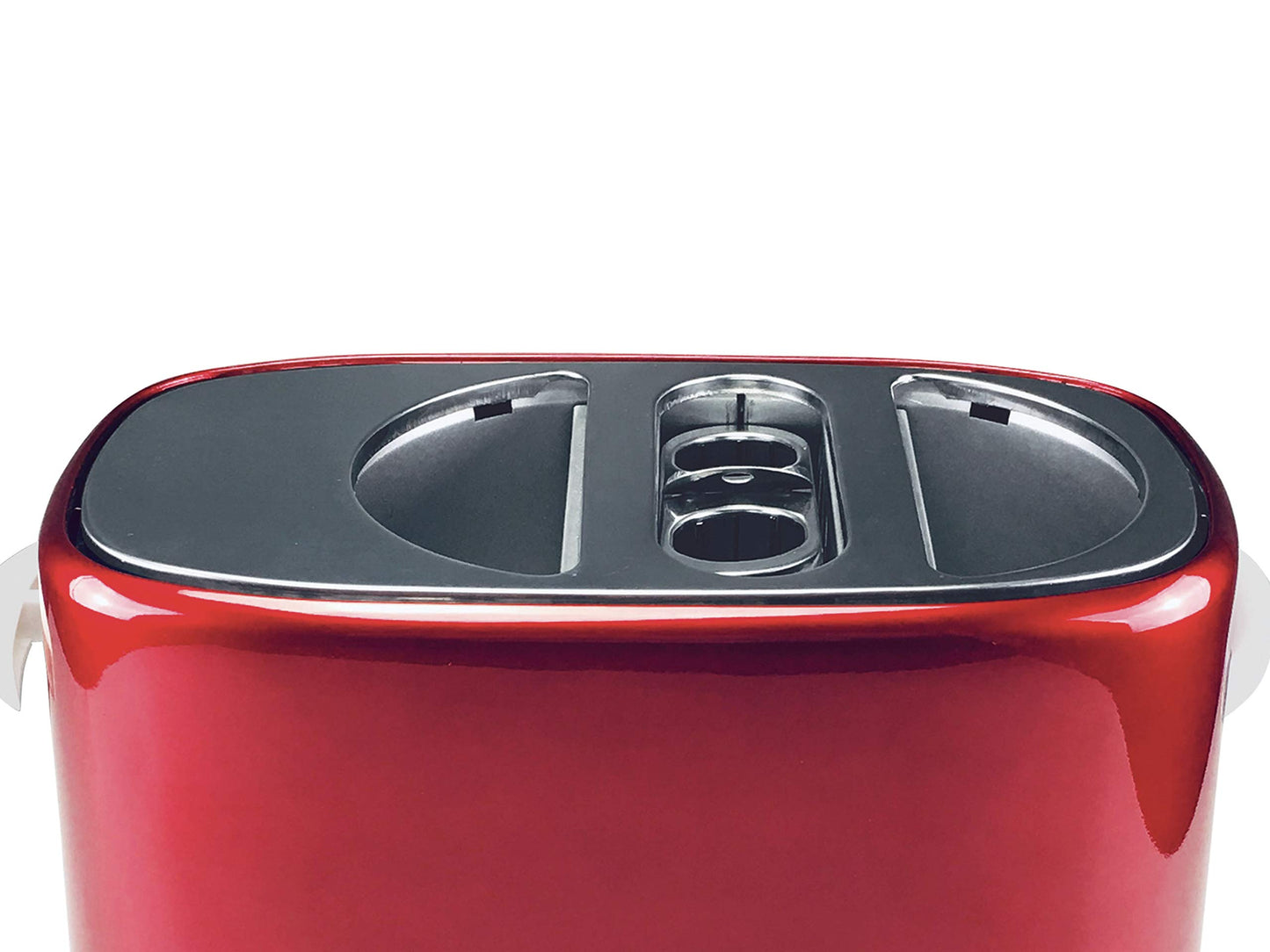 BEPER BT.150Y Hot Dog Maker mit 5 Kochstufen - Hot Dog Maschine im Vintage Design, Rot, 750 W