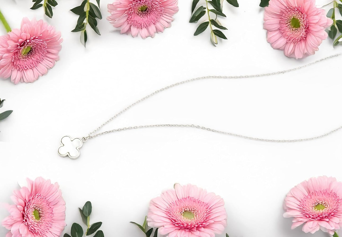 Sofia Milani Women's Necklace – 925 Sterling Silver Flower Enamel Pendant