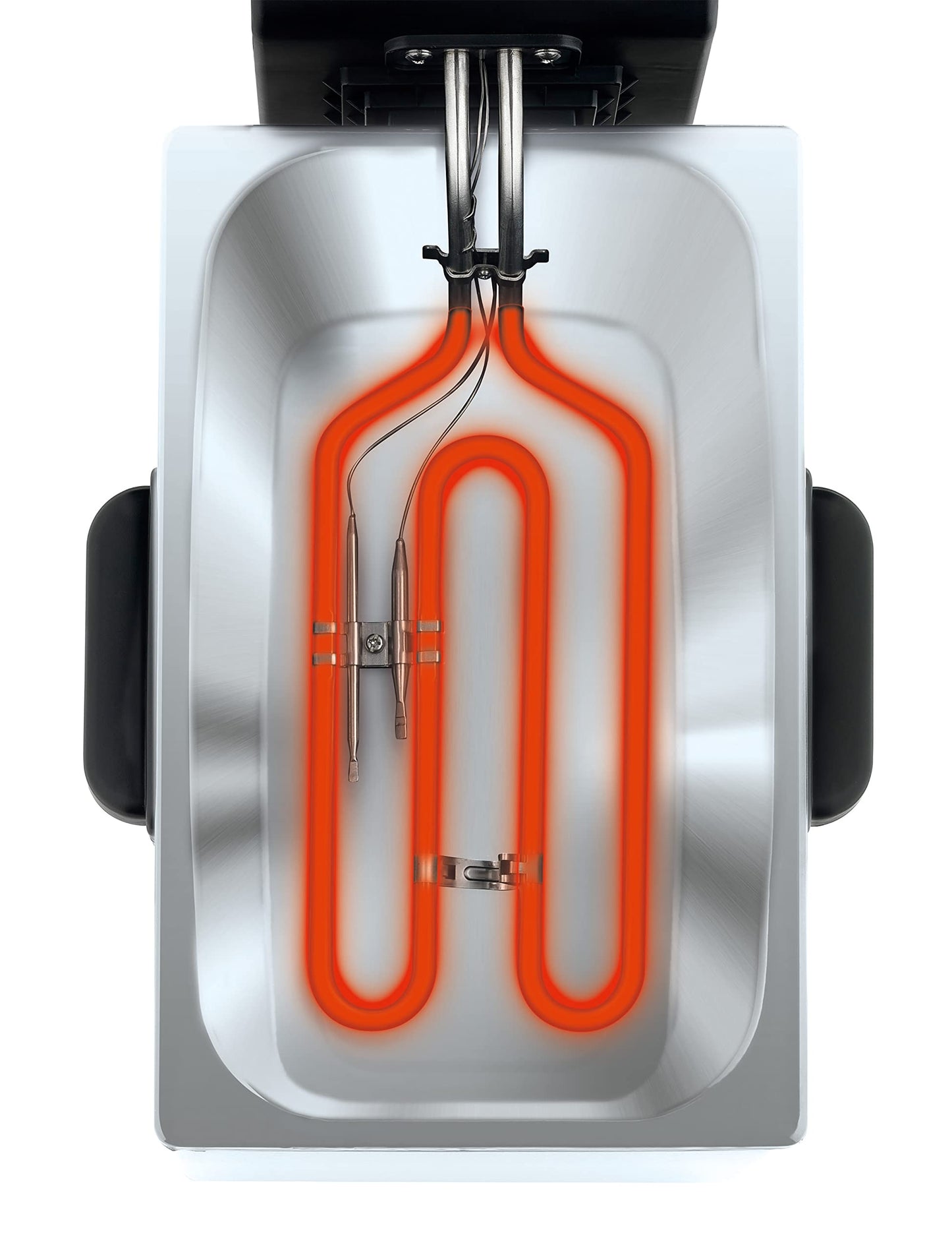 Tefal Oleoclean Pro Inox & Design Fritteuse, 2300W, Kapazität 1,2 Kg, Herausnehmbarer Ölbehälter, Automatische Öl/Fett Filterung, Timer, Thermostat, 3.5 L, Friteuse schwarz, Edelstahl, FR8040